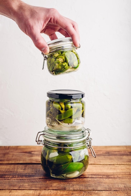 Freshly Pickled Jalapeno Peppers