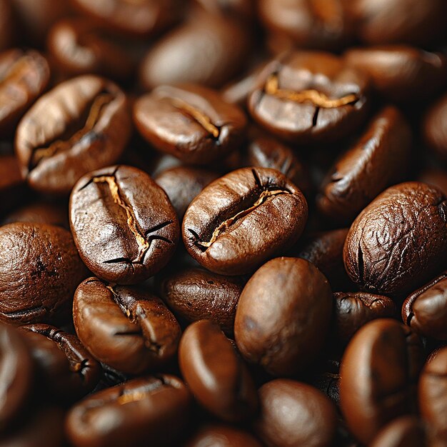 Freshly Roasted Coffee Beans Background