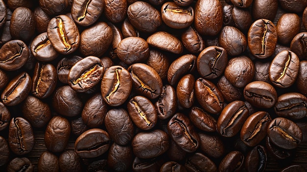 Freshly Roasted Coffee Beans Background