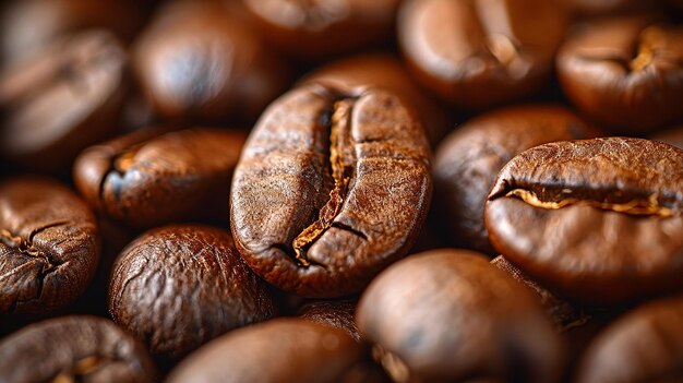 Freshly Roasted Coffee Beans Background