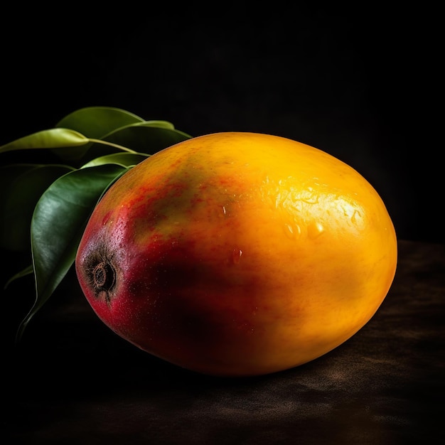 Freshly Sliced Mangos in dark tones