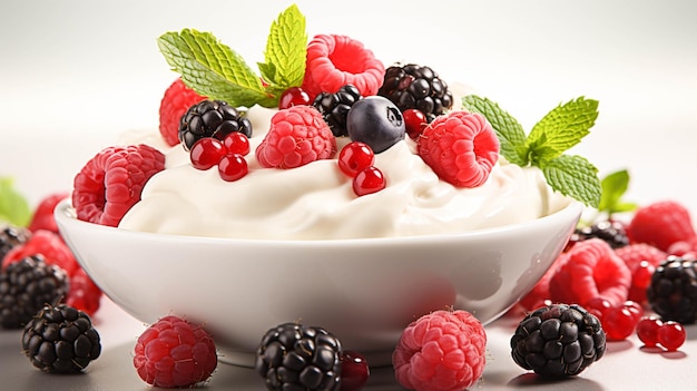 Freshness and sweetness berry fruit on a white background