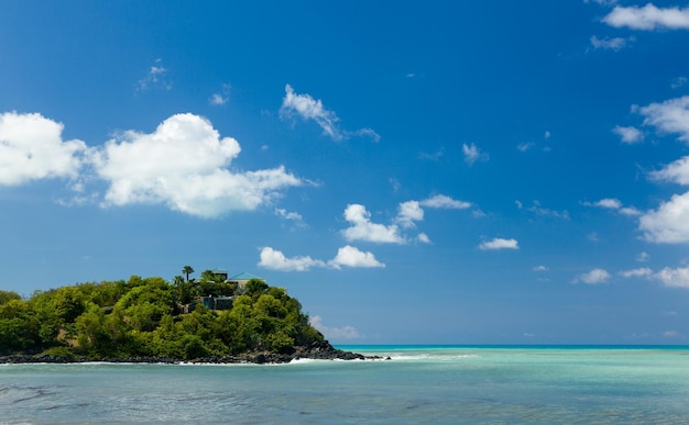 Friar's bay on St Martin in Caribbean