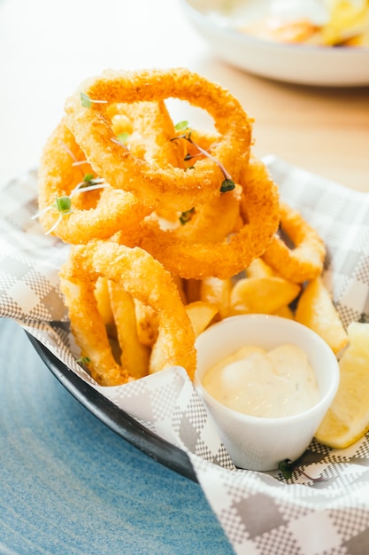 Fried calamari ring