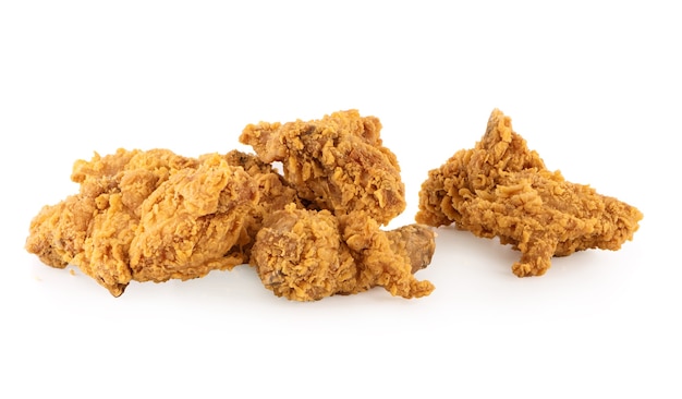 Fried chicken isolate on white background