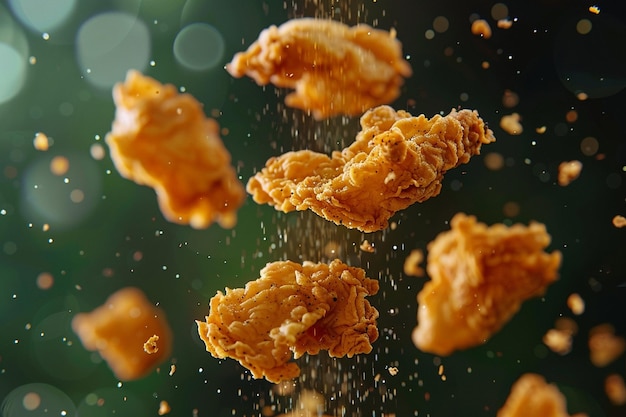 Photo fried chicken pieces video