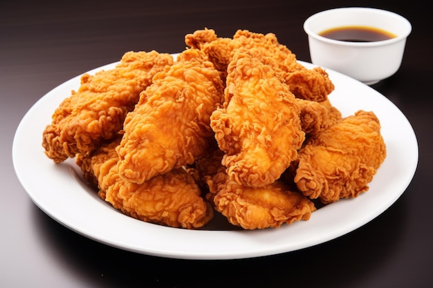 Fried chicken on a plate