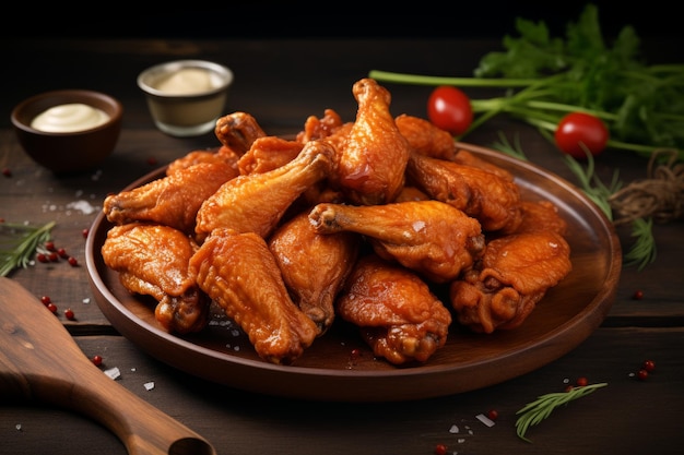 Fried chicken on a plate