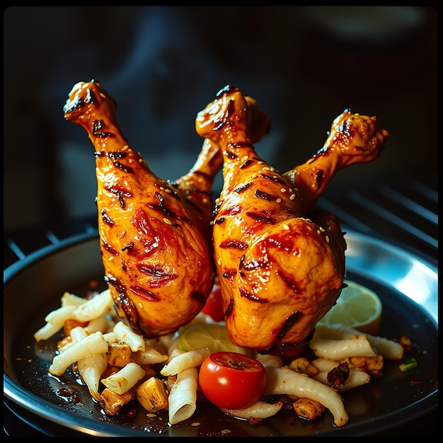 Fried Chicken Wings on The Table