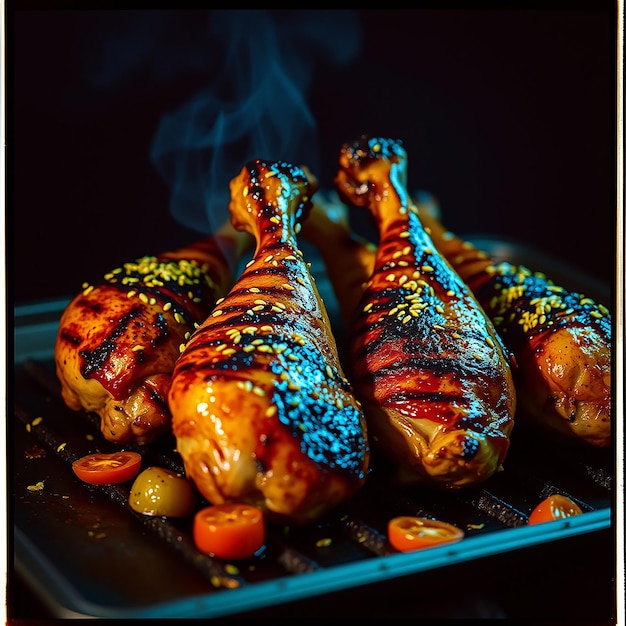 Fried Chicken Wings on The Table