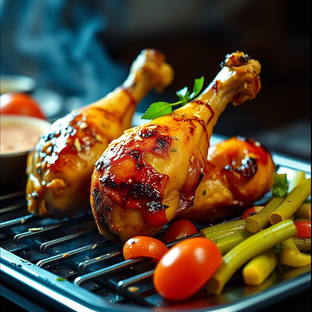 Fried Chicken Wings on The Table