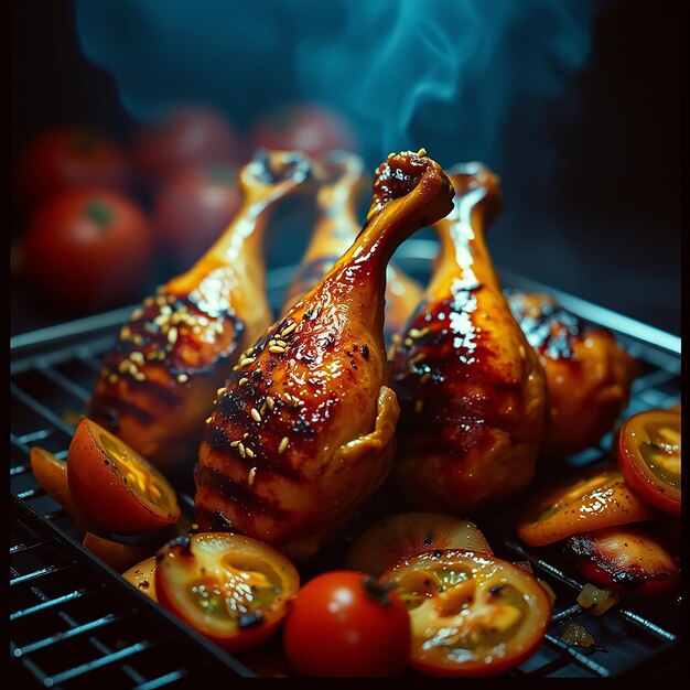 Fried Chicken Wings on The Table