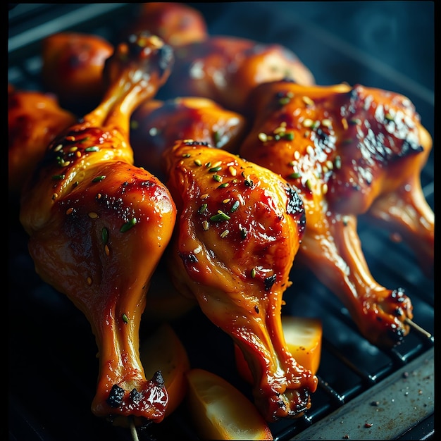 Fried Chicken Wings on The Table