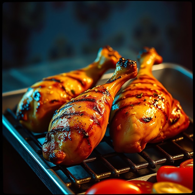 Fried Chicken Wings on The Table