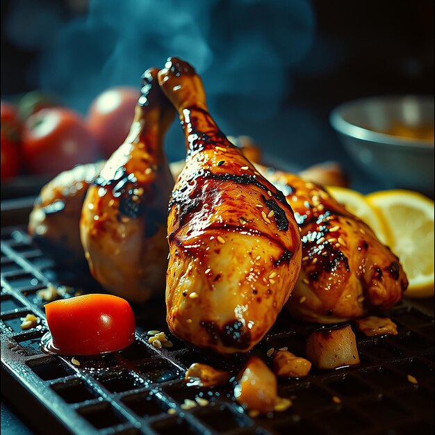 Fried Chicken Wings on The Table