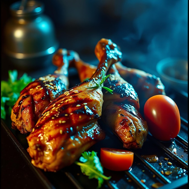 Fried Chicken Wings on The Table