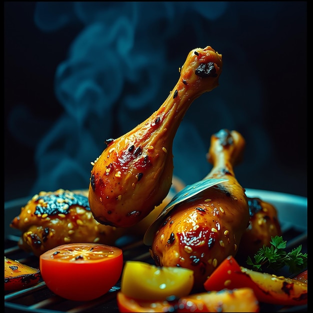 Fried Chicken Wings on The Table