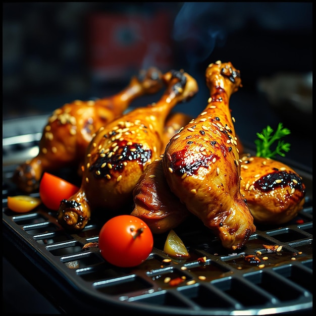 Fried Chicken Wings on The Table