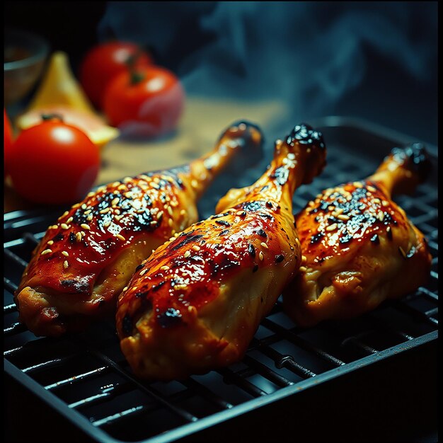 Fried Chicken Wings on The Table