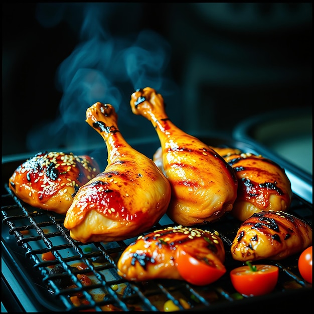 Fried Chicken Wings on The Table