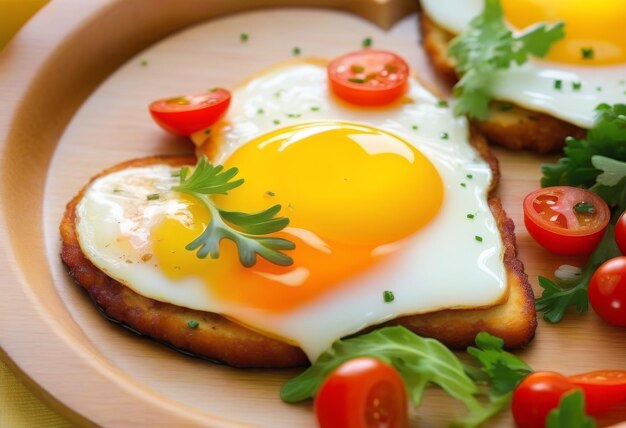 A fried egg in the shape of a heart with a slice of toast and avocado on the side