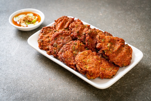 fried fish paste balls or deep fried fish cake - Asian food style