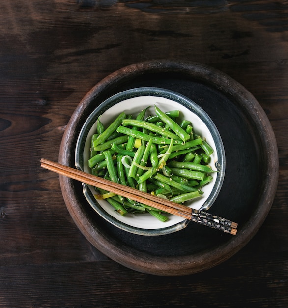 Fried long beans