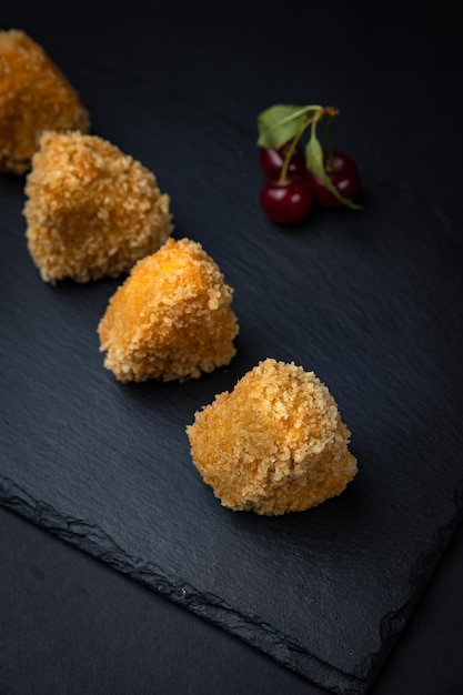 Fried Mac and Cheese Bites with Dipping Sauce