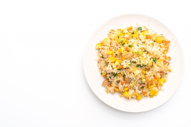 fried rice with chicken