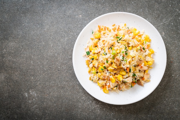 fried rice with chicken