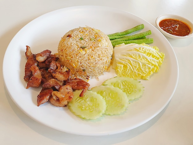 Fried Rice with fried pork thai a la carte