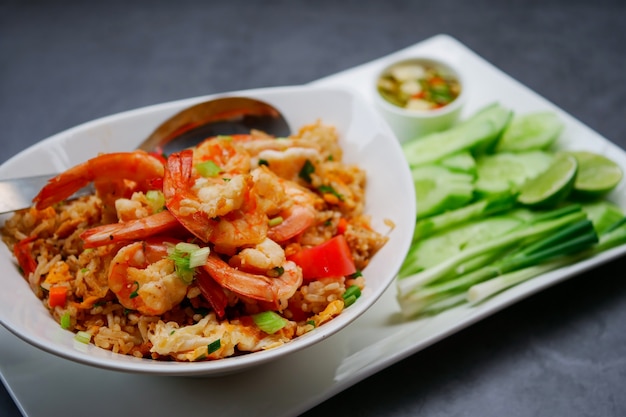 Fried rice with shrimp