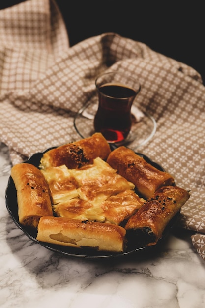 Fried rolls with cheese