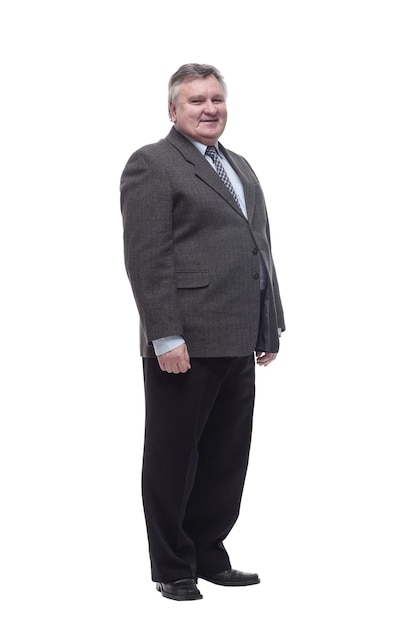 Friendly man in a business suit . isolated on a white