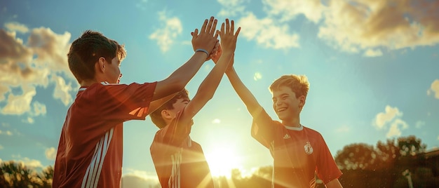 Friends Celebrating with HighFives