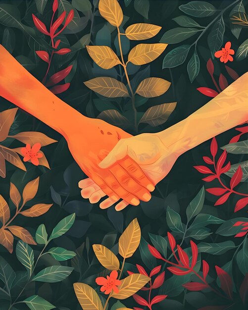 Friends Clasping Hands A Wallpaper