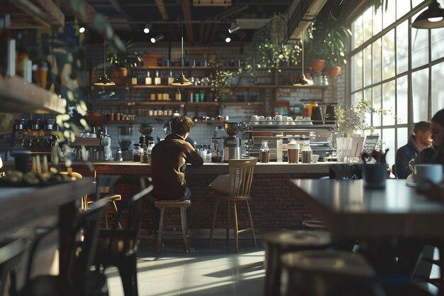 Friends at a coffee shop