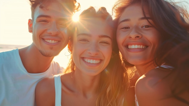 friends who went to the beach