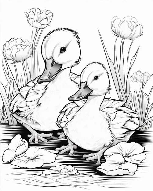 Photo friendship coloring pages for kids