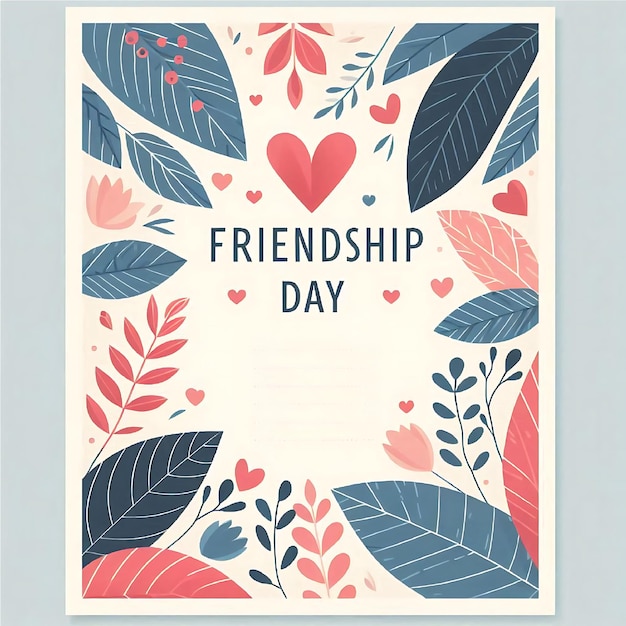 Friendship Day Beautiful Poster Design