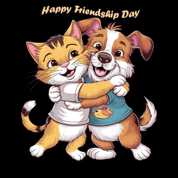 Friendship day of cat amp dog