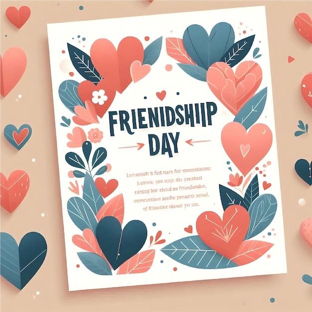 Friendship Day Celebrate with Decorative Design