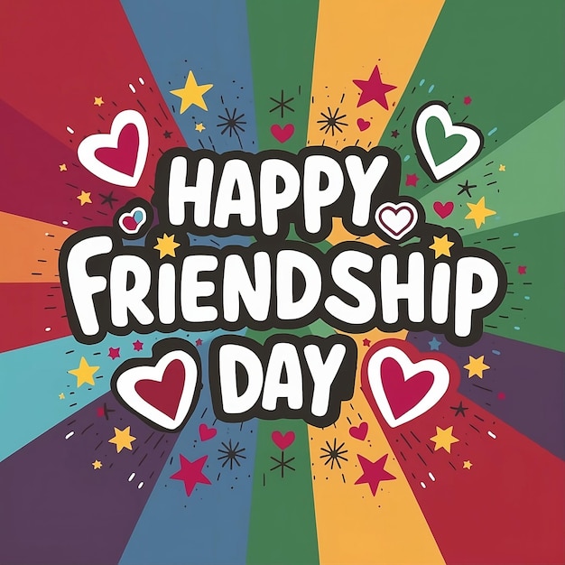 Friendship day greeting card celebration of Friendship Day International Friendship Day poster