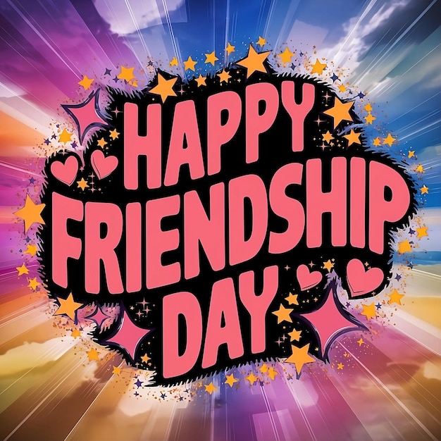 Friendship day greeting card celebration of Friendship Day International Friendship Day poster