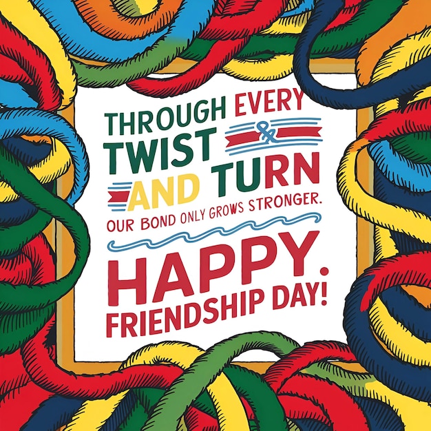 Friendship day greetings card