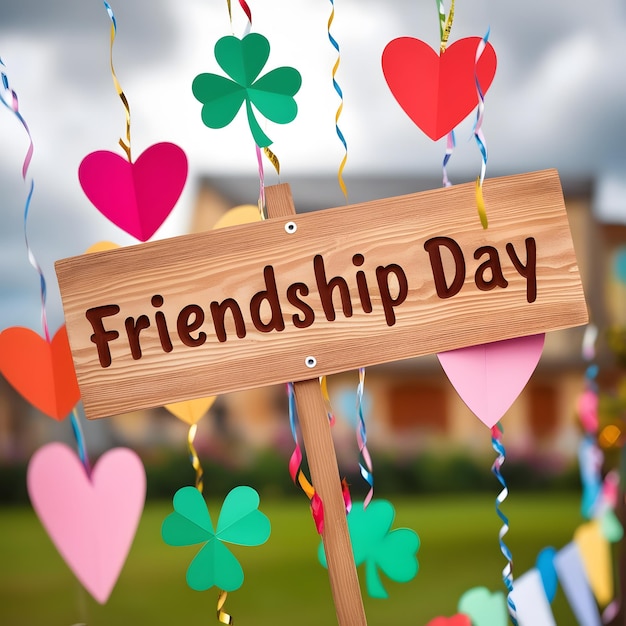 Friendship day love card design