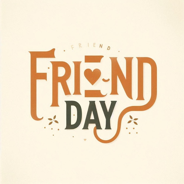 Photo friendship day typography design vector friendship day tshirt design international friendship day