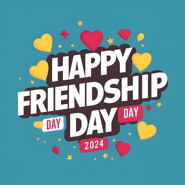 friendship day typography design vector friendship day tshirt design international friendship day