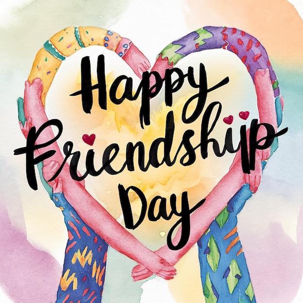 Friendship Day A Watercolor Hug