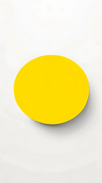 Photo friendship day yellow circle with a white background